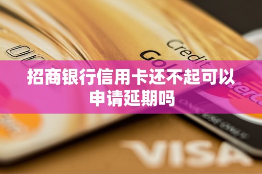 招商銀行信用卡還不起可以申請(qǐng)延期嗎