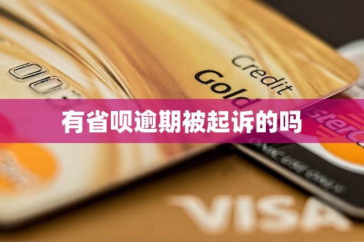 有省呗逾期被起诉的吗 有省呗逾期被起诉的吗