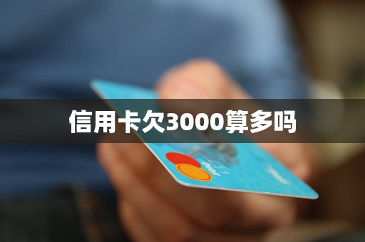 信用卡欠3000算多嗎