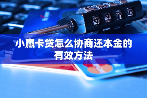 小赢卡贷怎么协商还本金的有效方法
