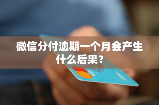 微信分付逾期一个月会产生什么后果？