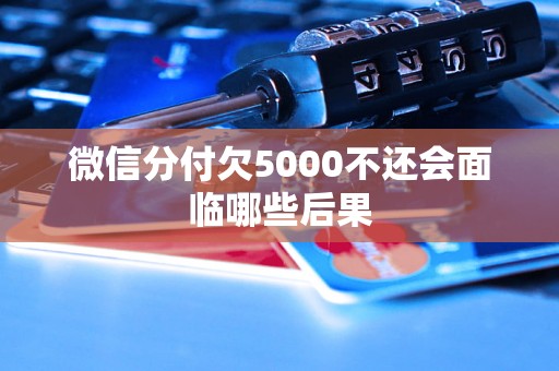 微信分付欠5000不还会面临哪些后果