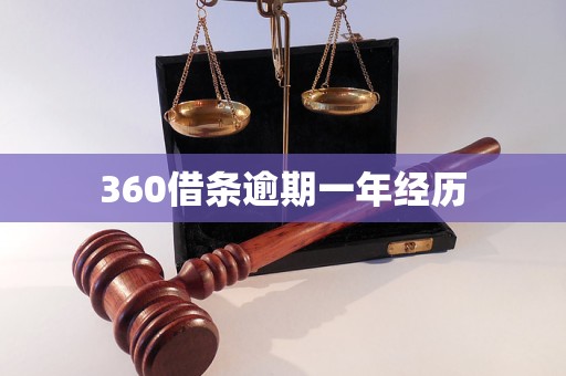 360借條逾期一年經(jīng)歷