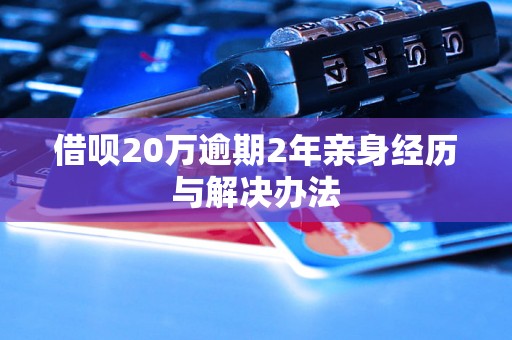 借呗20万逾期2年亲身经历与解决办法 借呗20万逾期2年亲身经历与解决办法
