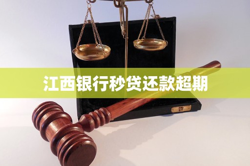 江西銀行秒貸還款超期