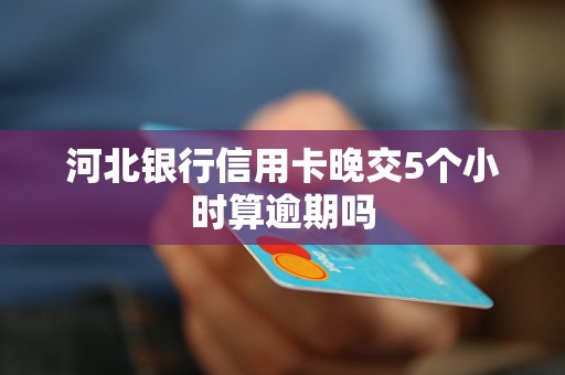 河北銀行信用卡晚交5個(gè)小時(shí)算逾期嗎