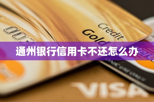 通州銀行信用卡不還怎么辦