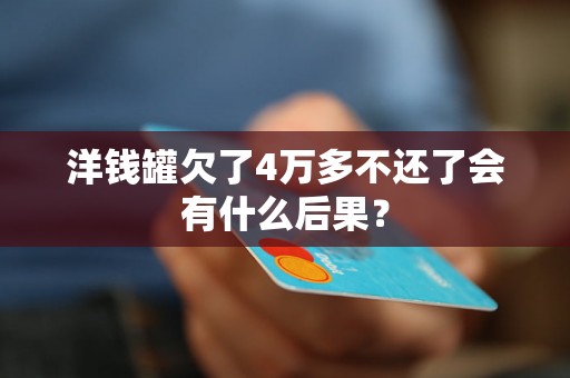 洋钱罐欠了4万多不还了会有什么后果？