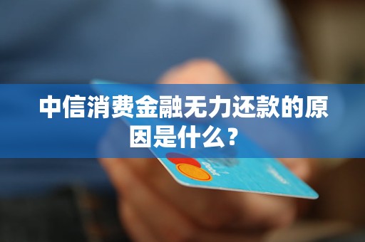 中信消費金融無力還款的原因是什么？