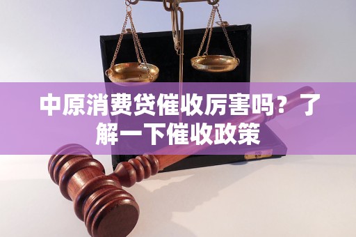 中原消費貸催收厲害嗎？了解一下催收政策