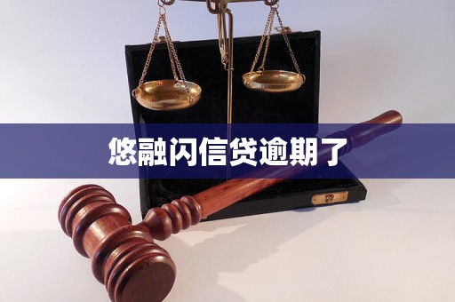 悠融閃信貸逾期了