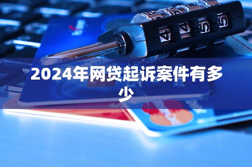 2024年網(wǎng)貸起訴案件有多少