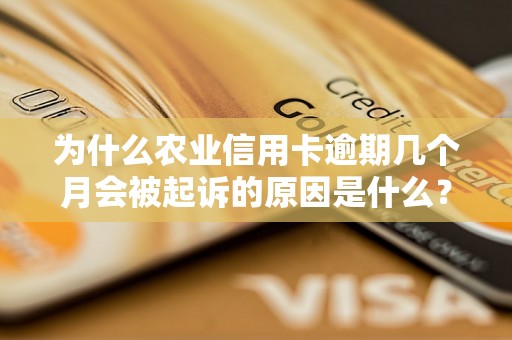 为什么农业信用卡逾期几个月会被起诉的原因是什么? 为什么农业信用卡逾期几个月会被起诉的原因是什么?