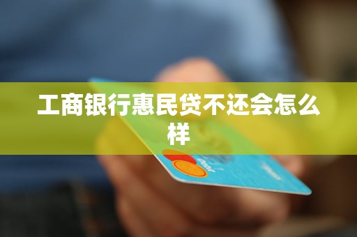 工商銀行惠民貸不還會(huì)怎么樣