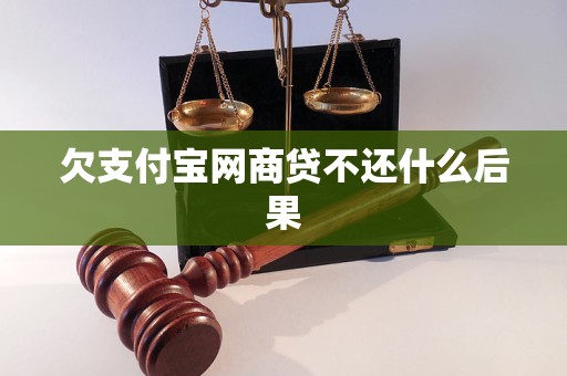 欠支付寶網(wǎng)商貸不還什么后果