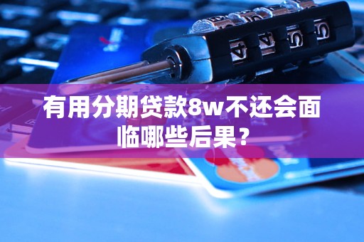 有用分期貸款8w不還會(huì)面臨哪些后果？