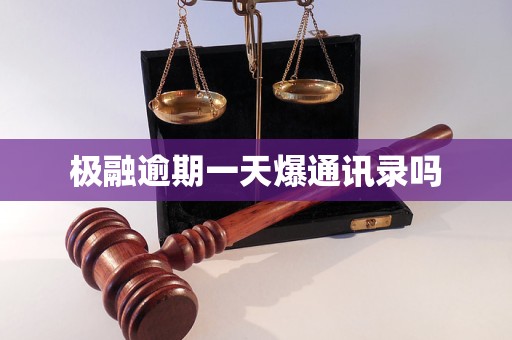 極融逾期一天爆通訊錄嗎