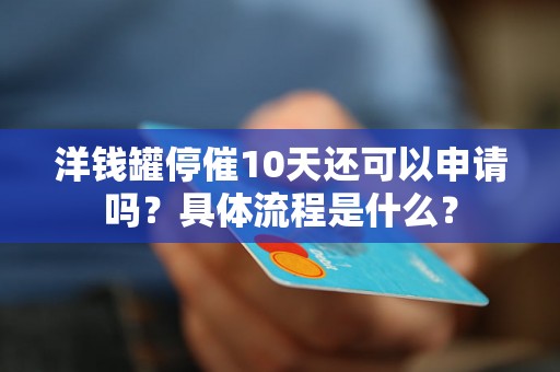 洋钱罐停催10天还可以申请吗？具体流程是什么？