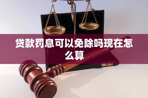 貸款罰息可以免除嗎現(xiàn)在怎么算