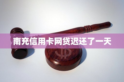 南充信用卡網(wǎng)貸遲還了一天