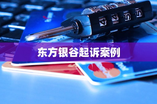 东方银谷起诉案例