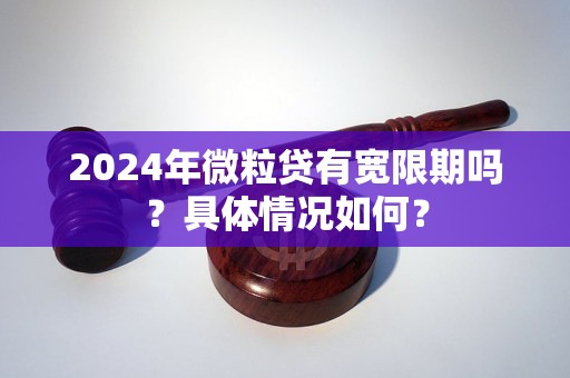 2024年微粒貸有寬限期嗎？具體情況如何？