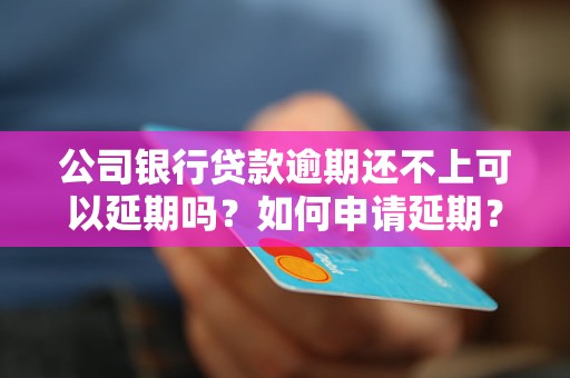 公司銀行貸款逾期還不上可以延期嗎？如何申請延期？