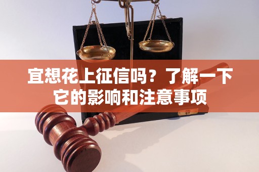 宜想花上征信嗎？了解一下它的影響和注意事項