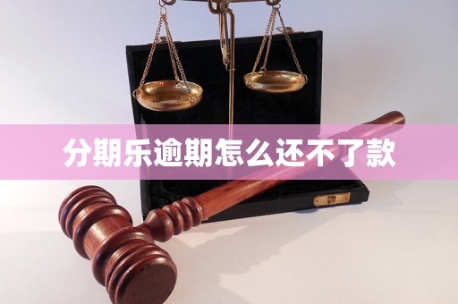 分期乐逾期怎么还不了款