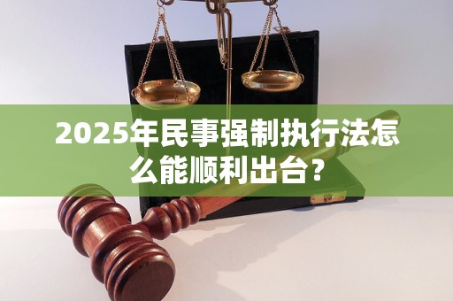 2025年民事強(qiáng)制執(zhí)行法怎么能順利出臺(tái)？