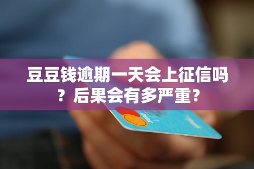 豆豆钱逾期一天会上征信吗？后果会有多严重？