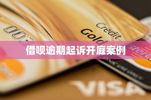 借呗逾期起诉开庭案例