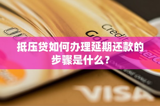 抵壓貸如何辦理延期還款的步驟是什么？