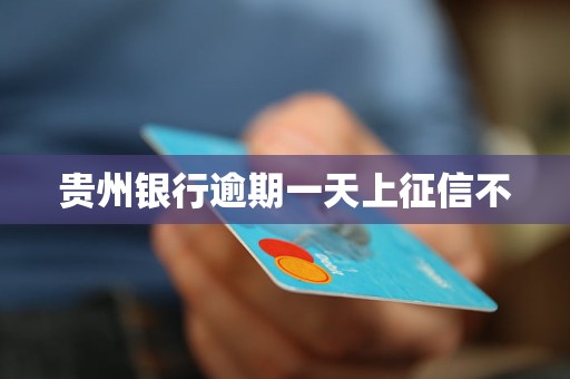 貴州銀行逾期一天上征信不