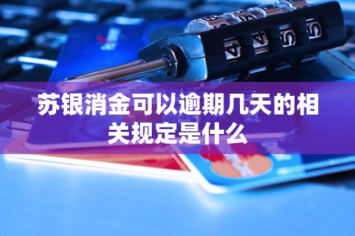 蘇銀消金可以逾期幾天的相關(guān)規(guī)定是什么