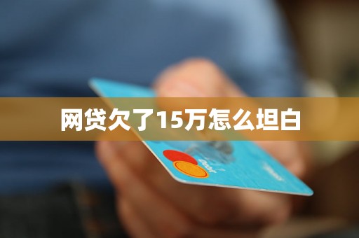 网贷欠了15万怎么坦白 网贷欠了15万怎么坦白