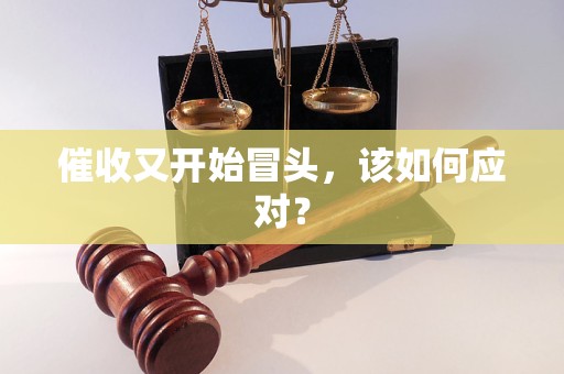 催收又開始冒頭，該如何應(yīng)對？