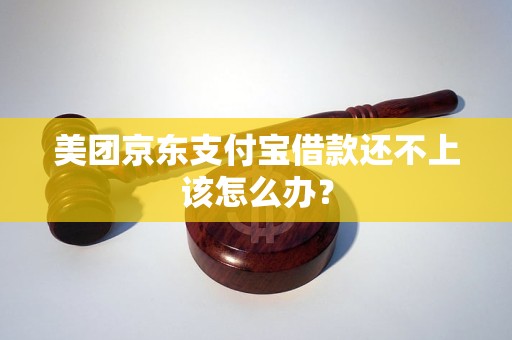 美團京東支付寶借款還不上該怎么辦？