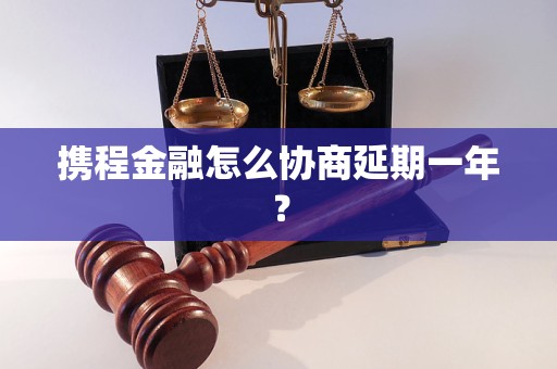 攜程金融怎么協(xié)商延期一年？