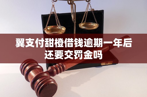 翼支付甜橙借錢逾期一年后還要交罰金嗎