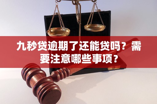 九秒貸逾期了還能貸嗎？需要注意哪些事項(xiàng)？