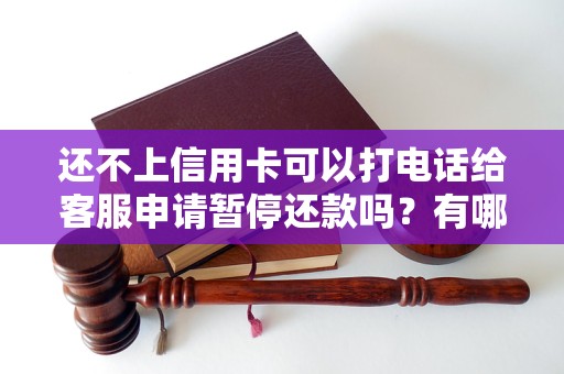 还不上信用卡可以打电话给客服申请暂停还款吗？有哪些方法可以解决？