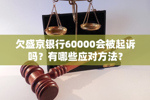 欠盛京银行60000会被起诉吗？有哪些应对方法？