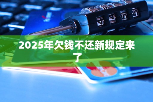 2025年欠钱不还新规定来了