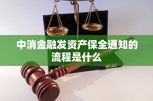 中消金融发资产保全通知的流程是什么