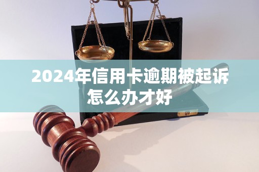 2024年信用卡逾期被起诉怎么办才好