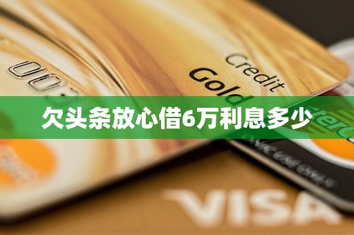欠头条放心借6万利息多少
